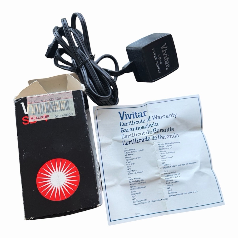 Vivitar SB-4 Power Supply for V-272 V-273 V-283 Flash Genuine OEM Original